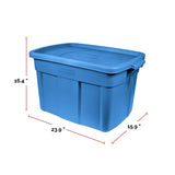 Roughneck Stackable Storage Box with Lid, 68-L, Blue L3H7 - product image 6