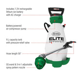 Elite 7V Lithium-Ion Battery Powered Garden Pump Sprayer, 9.09-L T8J8 - product image 2