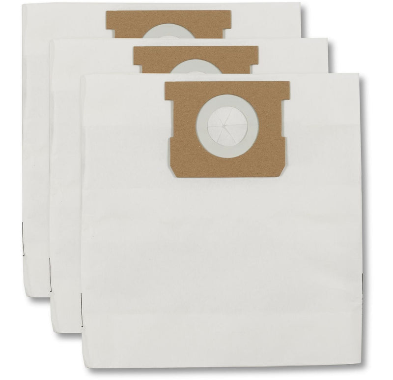Disposable Paper Dust Collector Filter Bags for Wet/Dry Shop Vacuums, 18-30 L, 3-pk S1S8