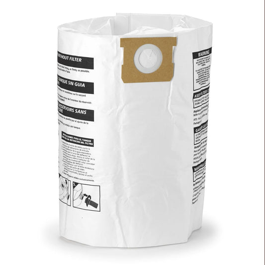 Disposable Paper Dust Collector Filter Bags for Wet/Dry Shop Vacuums, 37-53 L, 3-pk P1A6 - product image 1