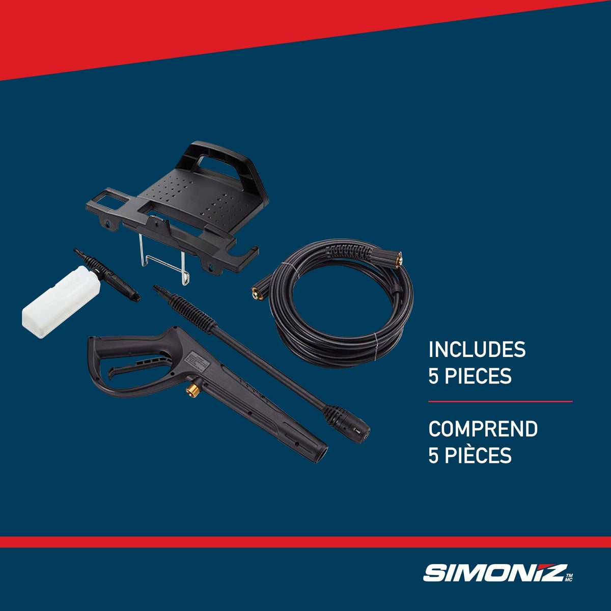 1650 PSI 1.8 GPM Corded Cold Water Electric Pressure Washer with Foam Blaster A1G1 - product image 6