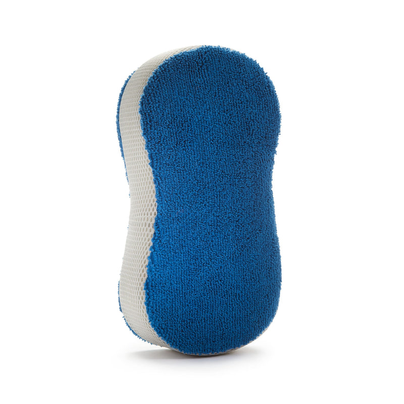 2-in-1 Microfibre Wash Sponge, Blue, 1-pc D9U9