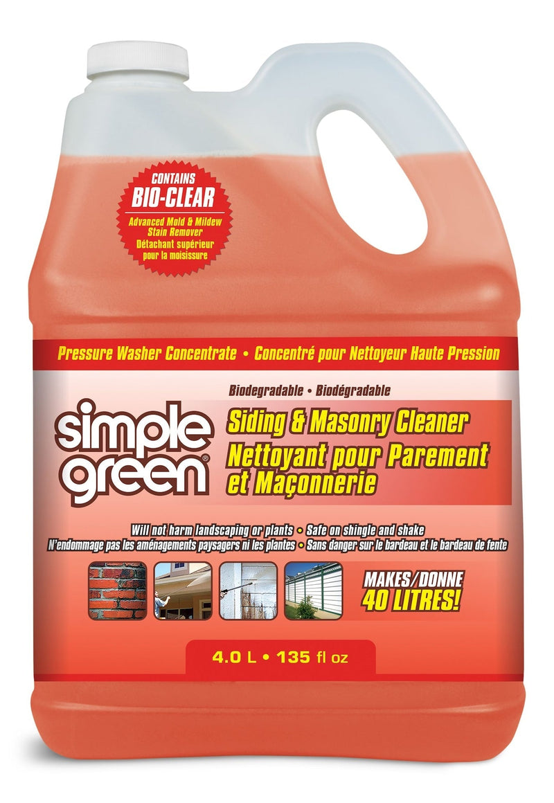 Green Siding & Masonry Pressure Washer Detergent, 4L M6O1