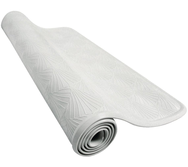 Anti-Slip Rubber Bath Tub Mat, White, 16-in x 27-in S7I8