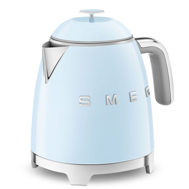 Retro Style Electric Mini Kettle with Cordless Base, Light Blue, 0.8-L Q5S0