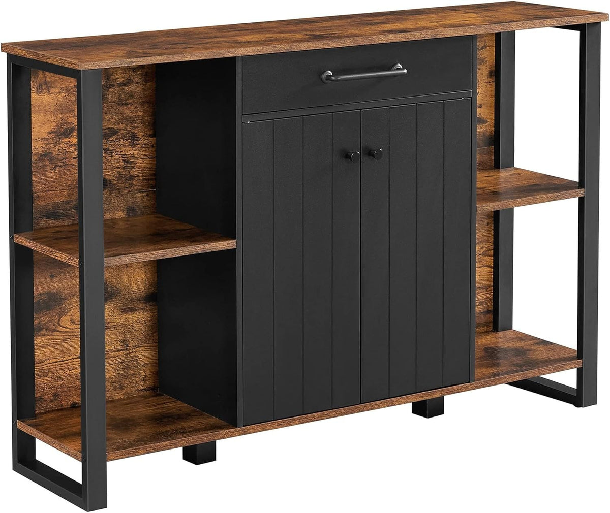 Home Rustic Brown Storage Cabinet with Drawer U9H0 - product image 1