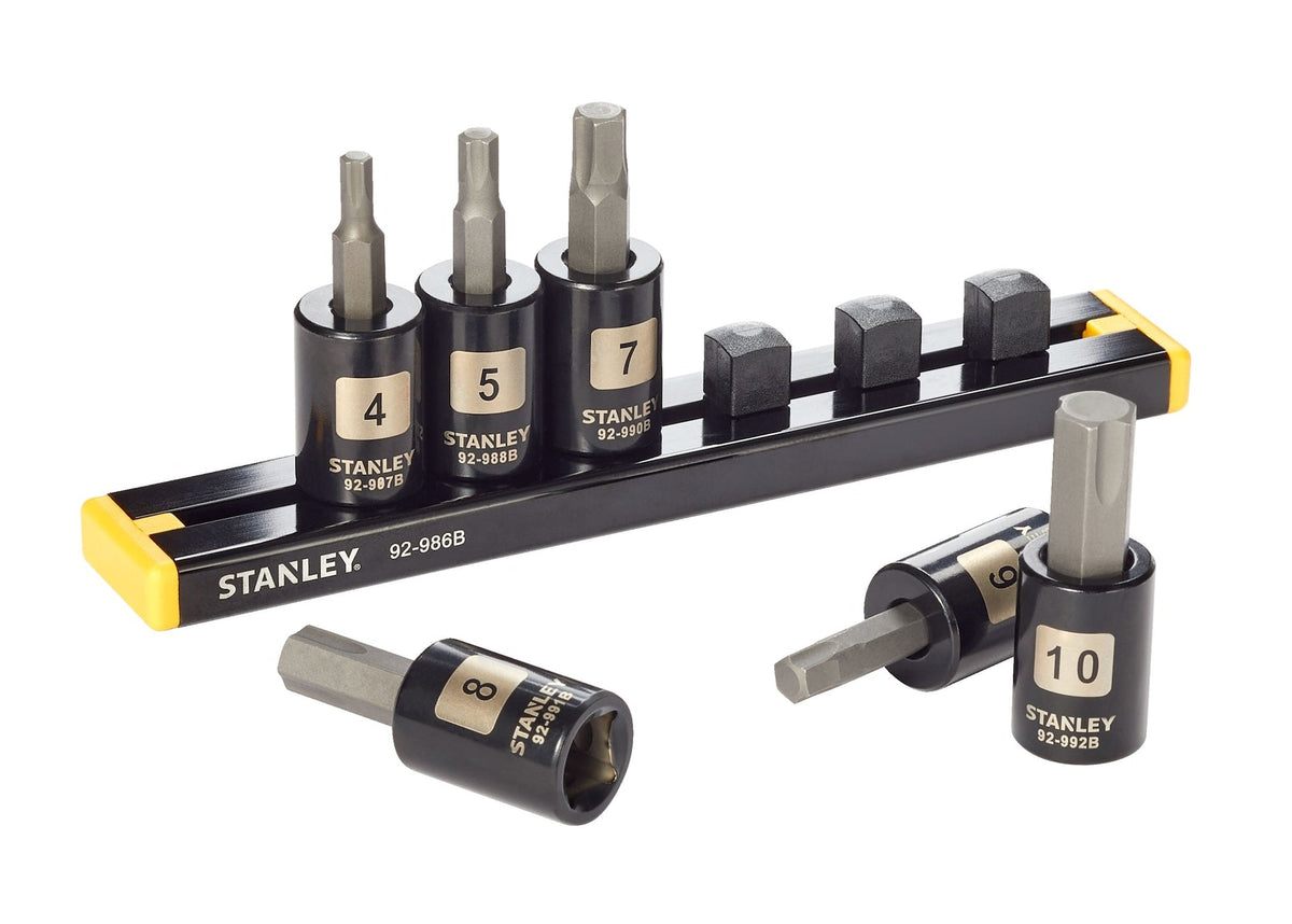 Professional Grade Black Chrome Hex Bit Socket Set, Metric, 6-pc F9E9 - product image 2