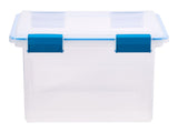 Clear Storage Box with Gasketed Lid, 30-L I7K3 - product image 1