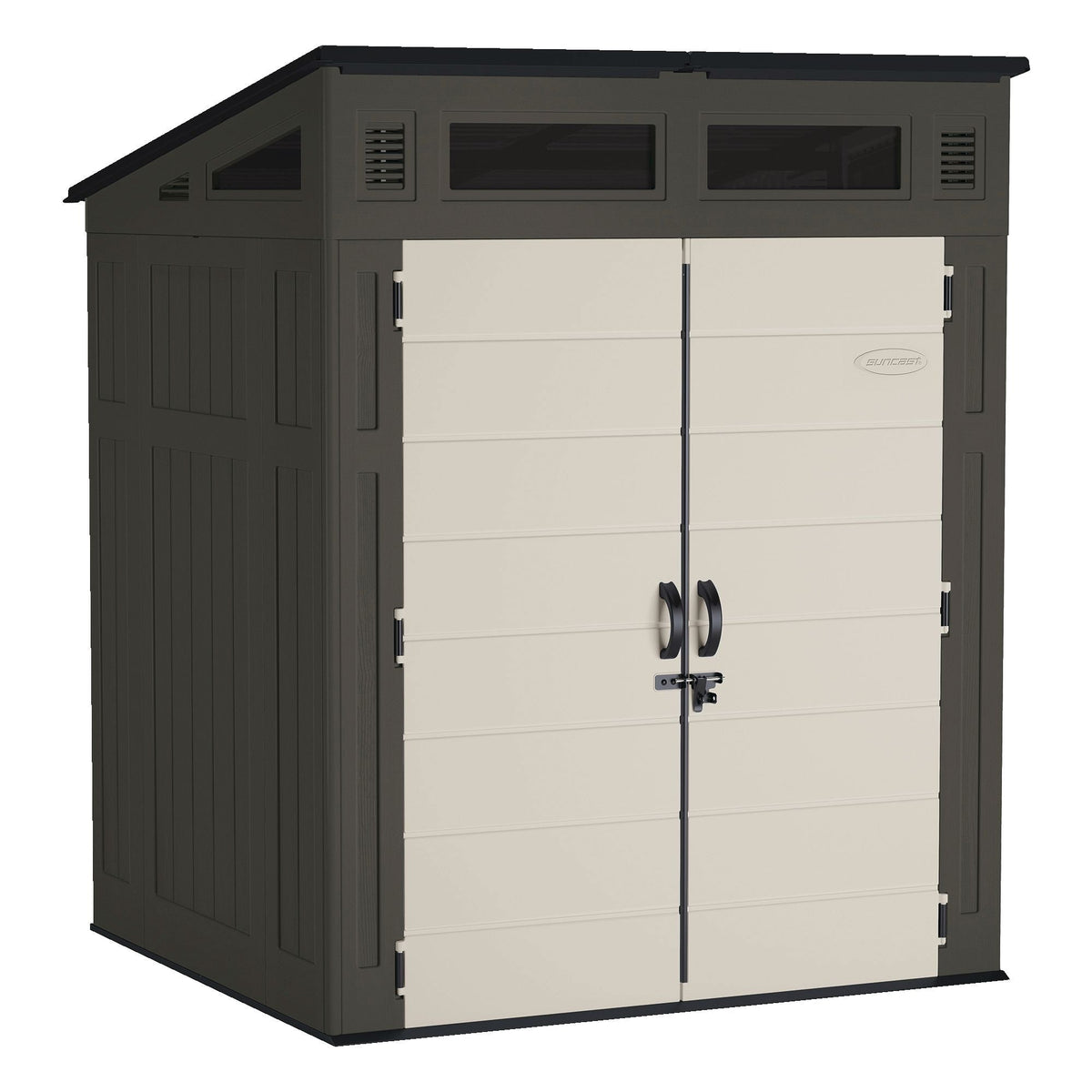 Modernist Outdoor Storage Shed, Grey, 6-ft x 5-ft B3T1 - product image 1