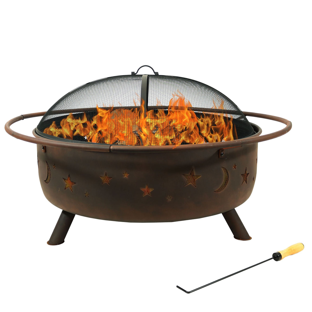 Décor Steel Cosmic Fire Pit, Extra-Large, 42-in L7W6 - product image 3