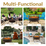 Décor Steel Cosmic Fire Pit, Extra-Large, 42-in L7W6 - product image 4