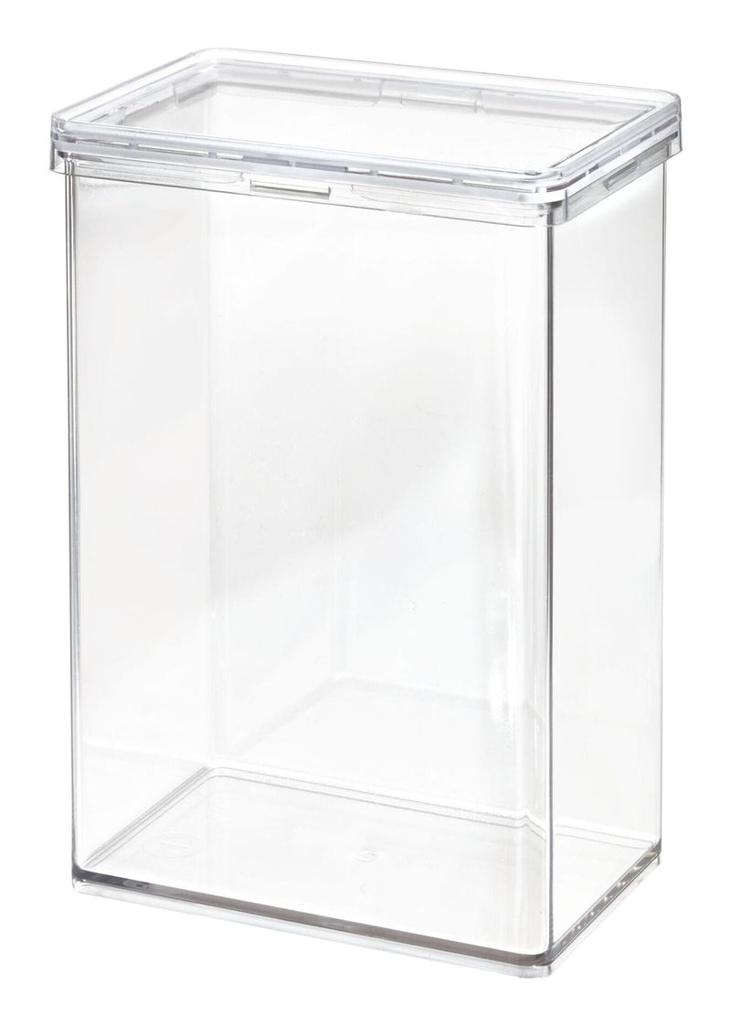 The Home Edit by iDESIGN Clear Stackable Large Canister with Air Tight Lid, 2.37-L G6E2
