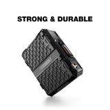StackTech Top Portable Modular Plastic/Metal Tool Box with 4 Dividers and 4 Bins, IP65-Rated, Black D1O1 - product image 8