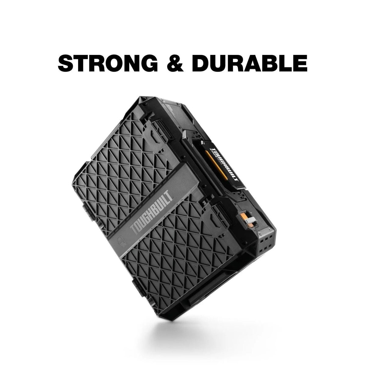 StackTech Top Portable Modular Plastic/Metal Tool Box with 4 Dividers and 4 Bins, IP65-Rated, Black D1O1 - product image 8