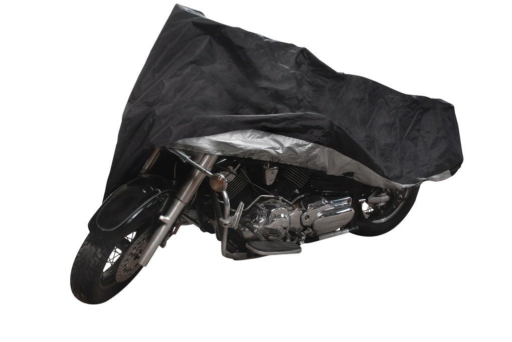 Premium Polyester Motorcycle Cover, Black, Medium W0S4 - product image 2