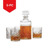 Glass Whiskey Decanter & Glasses Set, 5-pc S0R4 - product image 2