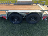 83-in x 16-ft Tandem Axle Utility Trailer, Galvanized V8K9 - product image 1