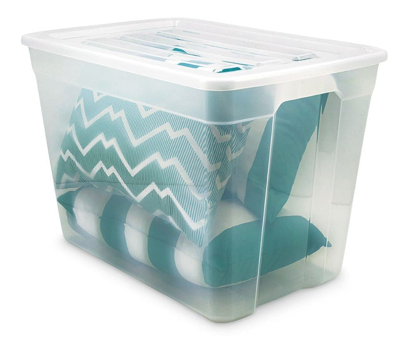 type A Clear Storage Tote, 72-L C4Q5