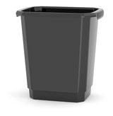 type A Plastic Open Rectangular Kitchen Garbage Can, Black, 14-L E1S4 - product image 1