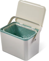type A Plastic Rectangular Compost Bin, White, 4-L Y5M1 - product image 3