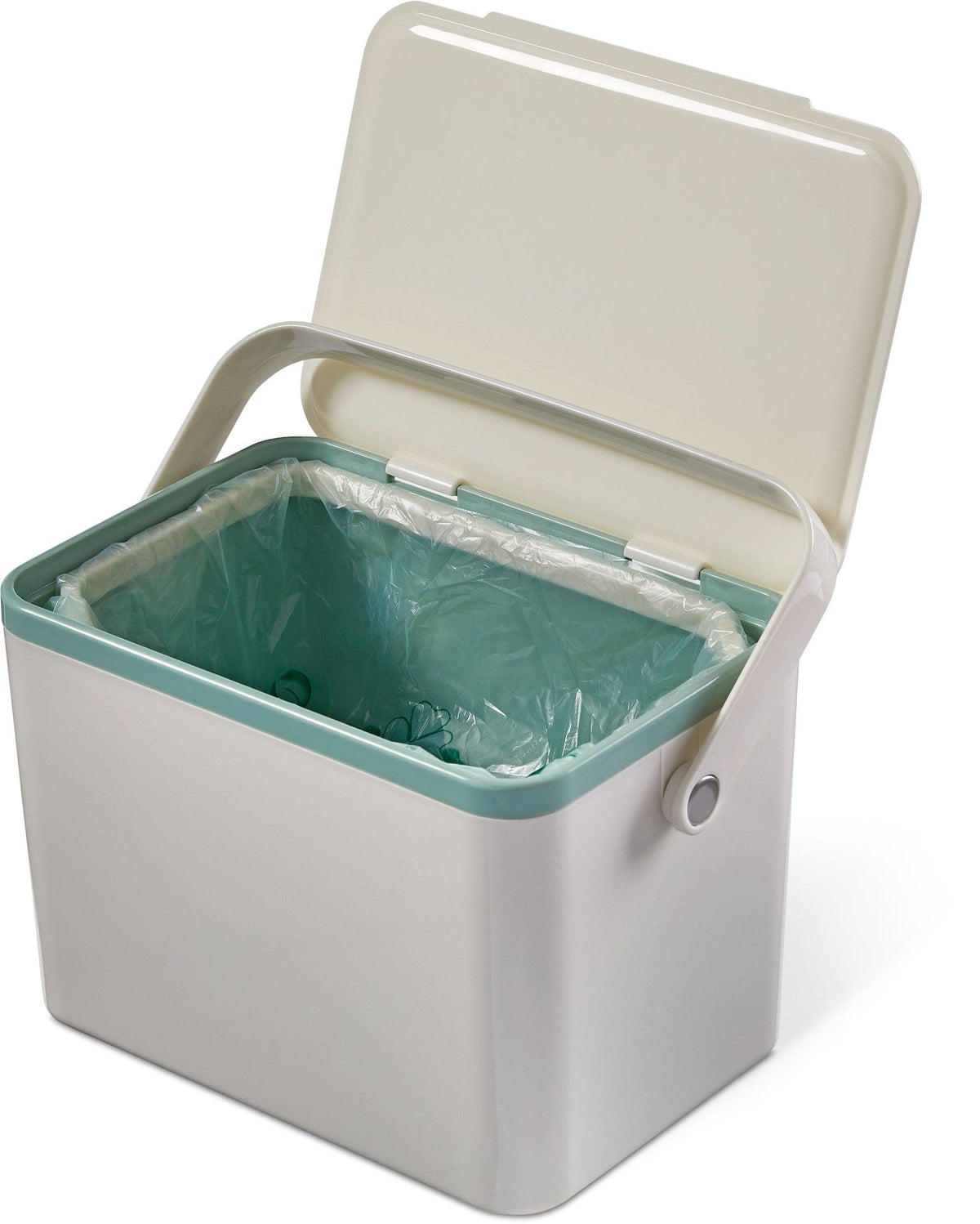 type A Plastic Rectangular Compost Bin, White, 4-L Y5M1 - product image 3