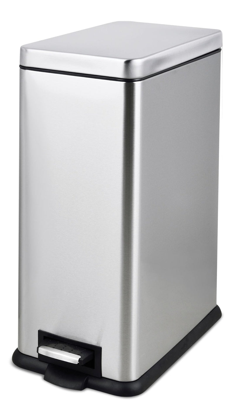 type A Stainless Steel Rectangular Step Garbage Can, 30-L V2A5
