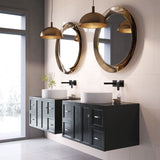 Anvil Matte Stone Round Composite Vessel Bathroom Sink/Basin with Deep Bowl, White L7O2 - product image 4