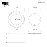 Anvil Matte Stone Round Composite Vessel Bathroom Sink/Basin with Deep Bowl, White L7O2 - product image 7