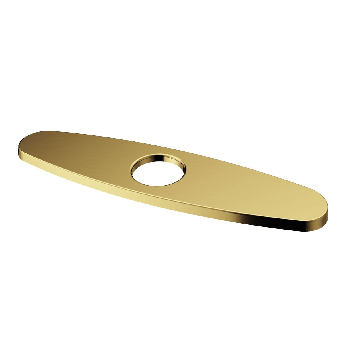 Kitchen Sink Faucet Hole Cover Deck Plate For 1 or 3 Hole, Matte Brushed Gold, 10-in J7X9 - product image 1