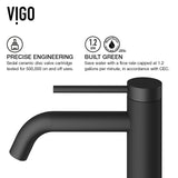 Lexington Single Handle Vessel Sink Bathroom Faucet with cFiber© Body, Matte Black Z1F5 - product image 3