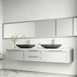 Lorca Gothic ConcretoStone 22x15-in Deep Grey Bathroom Sink/Basin with Rectangular Vessel V8O7 - product image 7