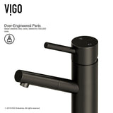 Noma Single Handle Single Hole Bathroom Sink Faucet, Matte Black O6M9 - product image 5