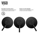 Olus Single Handle Wall Mount Bathroom Sink Faucet, WaterSense Certified, Matte Black H4Y3 - product image 6