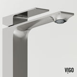Tarragona Gothic ConcretoStone Grey Bathroom Sink/Basin Set with Dunn Faucet and Rectangular Vessel V5M5 - product image 4