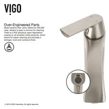 White Frost White Bathroom Sink/Basin Set with Linus Faucet and Round Glass Vessel J8S8 - product image 5