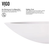 Wisteria White Bathroom Sink Set with Matte Black Olus Faucet D8M5 - product image 5