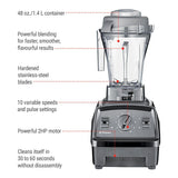 Explorian E310 Blender with 10 Speeds, Black G7B3 - product image 3