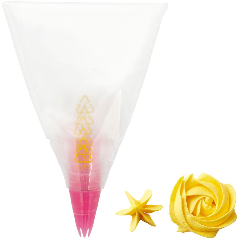 Disposable Piping Decorating Bag Tip Fuse, Clear, 6-pk, for Baking/Cake Decoration Q9A0