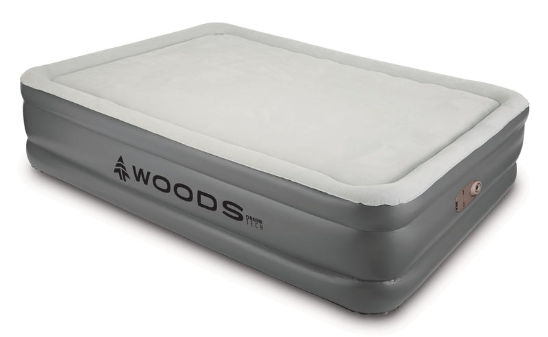 Tritech Memory Foam Double-High Queen Air Mattress with Built-In 120V Pump Q7Z2