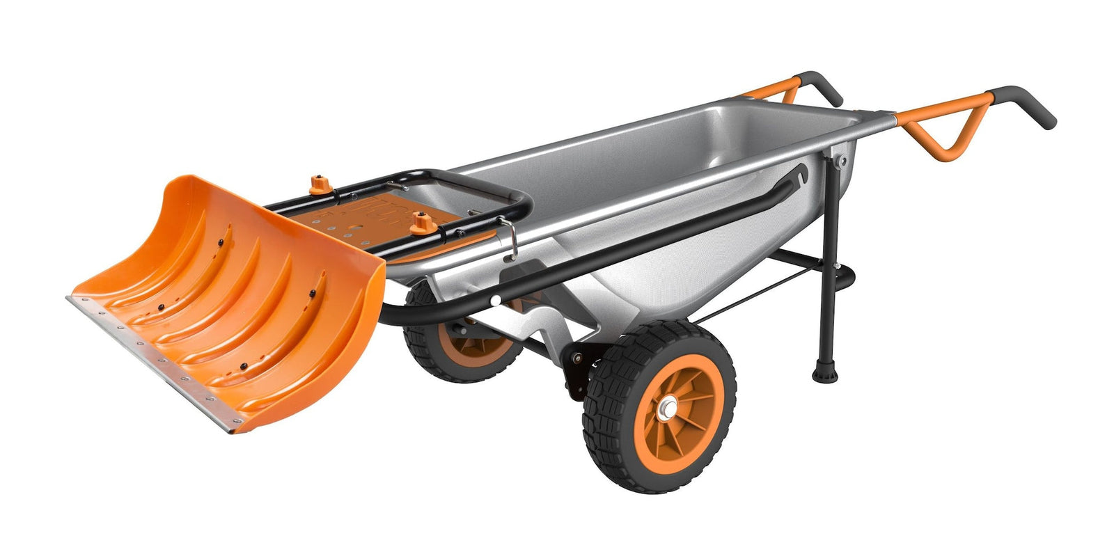 Snow Plow Attachment for Aerocart, features Galvanized Steel Wear Strip P8T8 - product image 2