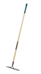 14-in Wide Metal 14-Tine Head Rake, 48-in Hardwood Shaft V5H5 - product image 3