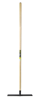 18.5-in Wide Metal 26-Tine Landscape Rake, 60-in Hardwood Shaft X0Q7 - product image 1