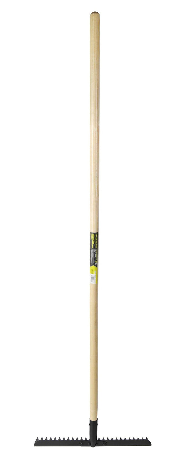 18.5-in Wide Metal 26-Tine Landscape Rake, 60-in Hardwood Shaft X0Q7