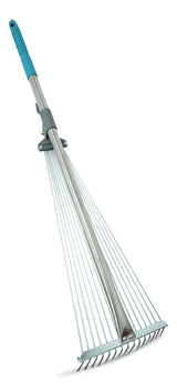 7 to 21-in Wide Metal Adjustable-Tine Telescopic Leaf Rake, 32 to 63-in Aluminum Shaft S0Z4 - product image 2