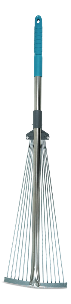 7 to 21-in Wide Metal Adjustable-Tine Telescopic Leaf Rake, 32 to 63-in Aluminum Shaft S0Z4 - product image 3