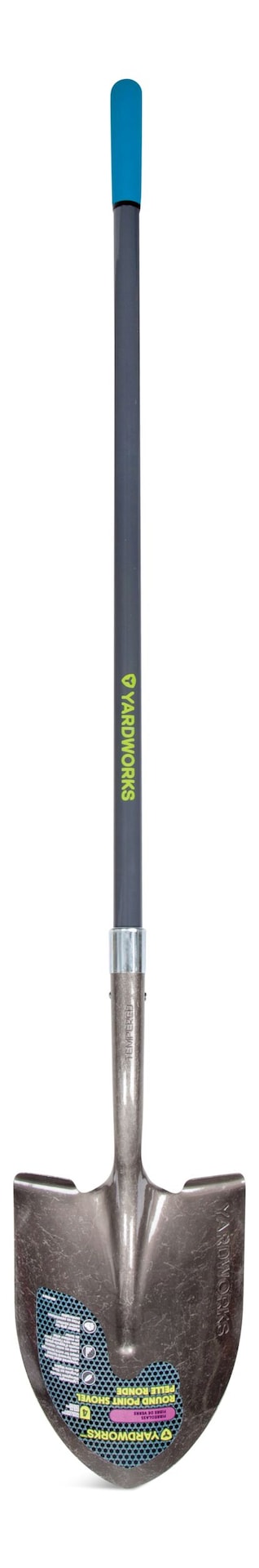 Ergo Steel Round-Point Long-Handle Shovel, 57-in Fibreglass Shaft R2Z2