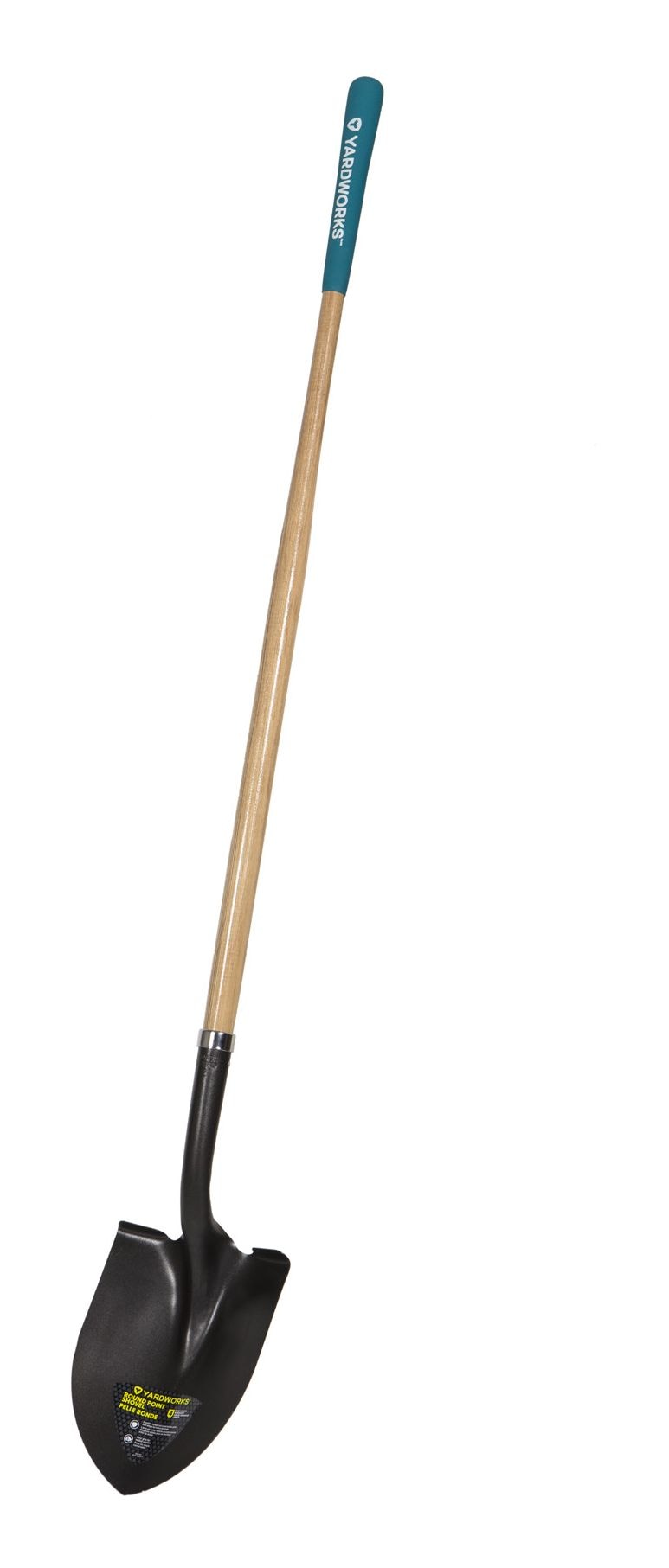Tempered Steel Round Point Long Handle Shovel, 62-In, Hardwood Shaft E8U6 - product image 4